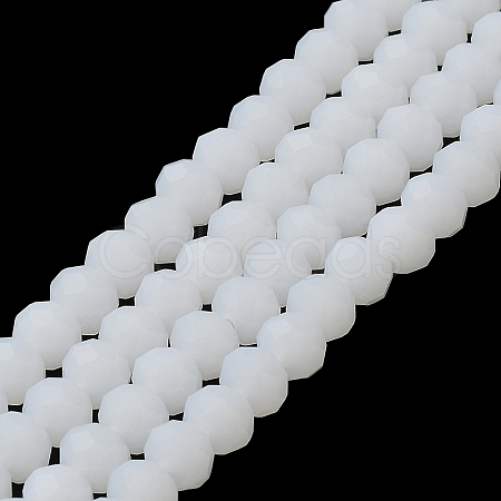 Imitation Jade Solid Color Glass Beads Strands EGLA-A034-J3mm-MD05-1