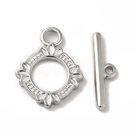 Non-Tarnish 304 Stainless Steel Toggle Clasps LS-STAS-H212-17P-1