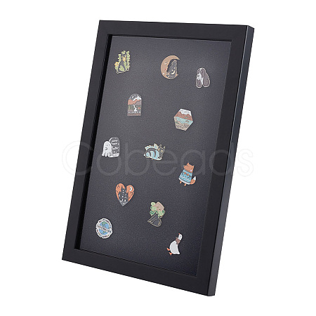 Wood & Plastic Rectangle Photo Frame Stand DJEW-WH0072-13A-01-1