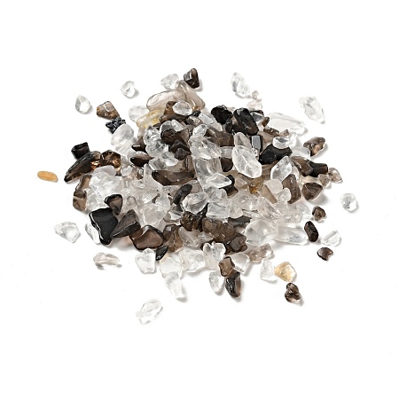 Natural Quartz Crystal & Smoky Quartz Beads G-D472-06-1