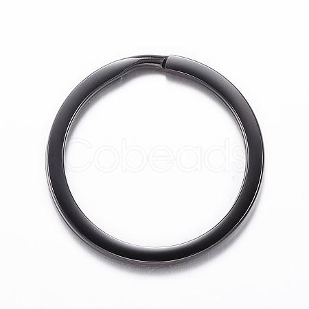 304 Stainless Steel Split Key Rings Hand Polished Ion Plating(IP) STAS-H383-29B-1