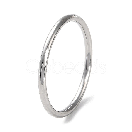 Non-Tarnish 304 Stainless Steel Simple Plain Band Finger Ring for Women Men RJEW-F152-01G-P-1
