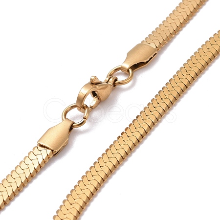 PVD Vacuum Plating 304 Stainless Steel Snake Chains Necklaces NJEW-O058-32G-1