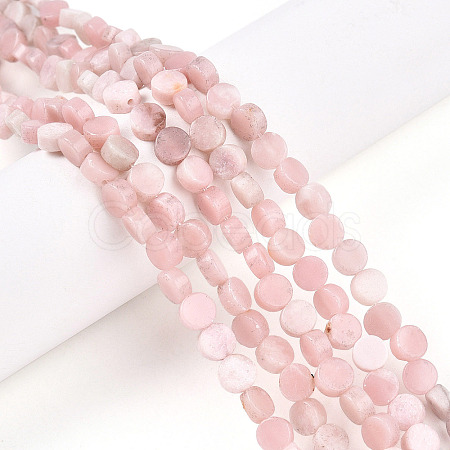 Natural Pink Opal Beads Strands G-N346-06A-06-1