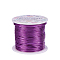 Round Aluminum Wire, Purple, 12 Gauge, 2mm, about 98.42 Feet(30m)/roll