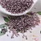 MIYUKI Delica Beads Small, Cylinder, Japanese Seed Beads, 15/0, (DBS0146) Silver Lined Smoky Amethyst, 1.1x1.3mm, Hole: 0.7mm, about 3500pcs/10g