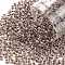 TOHO Round Seed Beads, Japanese Seed Beads, (1071) Dusty Mauve Lined Crystal Luster, 8/0, 3mm, Hole: 1mm, about 1110pcs/50g