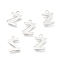 Non-Tarnish 201 Stainless Steel Charms, Alphabet, Letter.Z, 12x7.8x0.5mm, Hole: 1.4mm