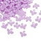 20Pcs Resin Beads, Clover, Lilac, 7x7mm, Hole: 0.8mm