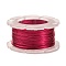 Round Copper Craft Wire, for Jewelry Making, Long-Lasting Plated, Crimson, 26 Gauge, 0.4mm, about 65.61 Feet(20m)/roll