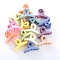 Plastic Claw Hair Clips, with Iron Findings, for Girls, Mixed Color, 30mm