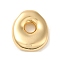 Brass Pendant, Real 18K Gold Plated, Letter O, 22x18x6mm, Hole: 3.6x1.9mm