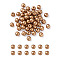 Spray Painted Natural Wood Beads, Round, Gold, 12x11mm, Hole: 3.5mm, 500pcs/set