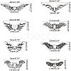Vintage Tibetan Alloy beads Antique Silver Plated Wing Charm Beads Spacer Jewelry Findings TIBEB-PH0002-01-2