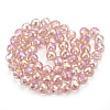 Electroplate Glass Beads Strands EGLA-T010-01H-2