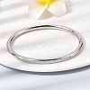 304 Stainless Steel Micro Pave Cubic Zirconia Hinged Bangles for Women BJEW-D408-30P-4