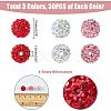 HOBBIESAY 90Pcs 3 Colors Polymer Clay Rhinestone Beads RB-HY0001-02-2