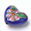 Handmade Cloisonne Beads X-CLB-S006-08-3