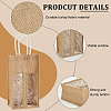 2-Slot Rectangle Linen Wine Storage Bags with Handle ABAG-WH0046-28B-4