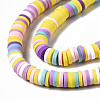 Handmade Polymer Clay Beads Strands CLAY-R089-6mm-139-2