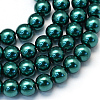 Baking Paint Pearlized Glass Pearl Round Bead Strands HY-Q003-6mm-79-1
