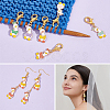 Alloy Enamel Duck Pendant Locking Stitch Markers HJEW-AB00119-5