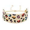 Miyuki Seed Braided Bead Bracelet BJEW-P269-36-2