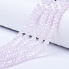 Electroplate Glass Beads Strands EGLA-A034-J10mm-B04-1