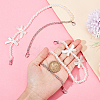 2Pcs Adjustable ABS Imitation Pearl Beaded Bag Straps DIY-AR0003-16C-3