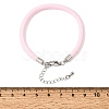 Braided Round Polyester Cord Bracelet Makings FB-CBAEDA0-01P-28-3