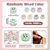 200Pcs 2-Hole Resin Buttons BUTT-TA0001-60A-4