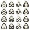 12Pcs 4 Styles Alloy Pendants ENAM-YW0006-41-1