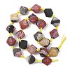 Natural Weathered Banded Agate Beads Strands GG-T001-04-4
