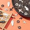 40Pcs 8 Styles Alloy Enamel Pendants ENAM-CJ0005-20-5