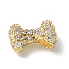Brass Micro Pave Cubic Zirconia Beads X-KK-P290-61G-I-2