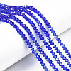 Electroplate Glass Beads Strands EGLA-A034-T8mm-B27-1