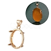 Brass Pendant Cabochon Settings KK-E066-01G-03-1