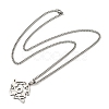 Non-Tarnish 201 Stainless Steel Pendant Necklaces for Man NJEW-Q336-02J-P-5