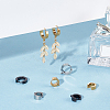 12Pcs 6 Style 304 Stainless Steel Hoop Earrings Findings STAS-UN0043-23-3