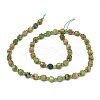 Natural Unakite Beads Strands G-O201B-15-2