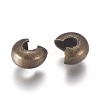 Iron Crimp Beads Covers KK-CJC0001-06B-AB-2