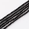 Natural Black Spinel Beads Strands G-K127-05F-2mm-1
