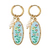 Printed 304 Stainless Steel Huggie Hoop Earrings EJEW-JE07394-4