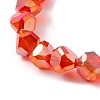 Transparent Electroplate Glass Beads Strands EGLA-I017-04-AB03-3