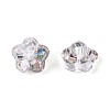 Electroplate Transparent Glass Beads Strands EGLA-N055-03A-01-3