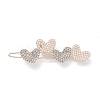 Alloy Crystal Rhinestone Hair Barrettes PHAR-Z003-10LG-1