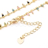 Natural Multicolor Tourmaline Pendant Necklaces NJEW-JN03340-3