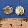 Brass Earring Nuts KK-K383-25A-G-3