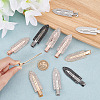 16Pcs 4 Colors Surfboard Shaped Alloy Rhinestone Alligator Hair Clips PHAR-CP0001-10-3