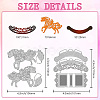 Carbon Steel Cutting Dies Stencils DIY-WH0309-2104-2